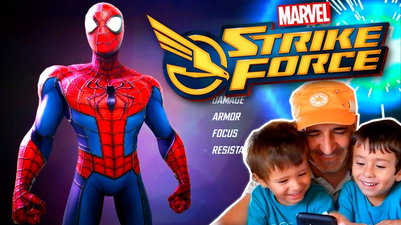 STRIKE FORCE MARVEL con Dani y Evan y SPIDERMAN Juegos y Apps gratis para niños