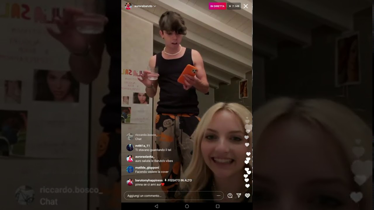 Live di Aurora Baruto e Mura😍✨. Lotta + piastra a Mura ✨🌸😂