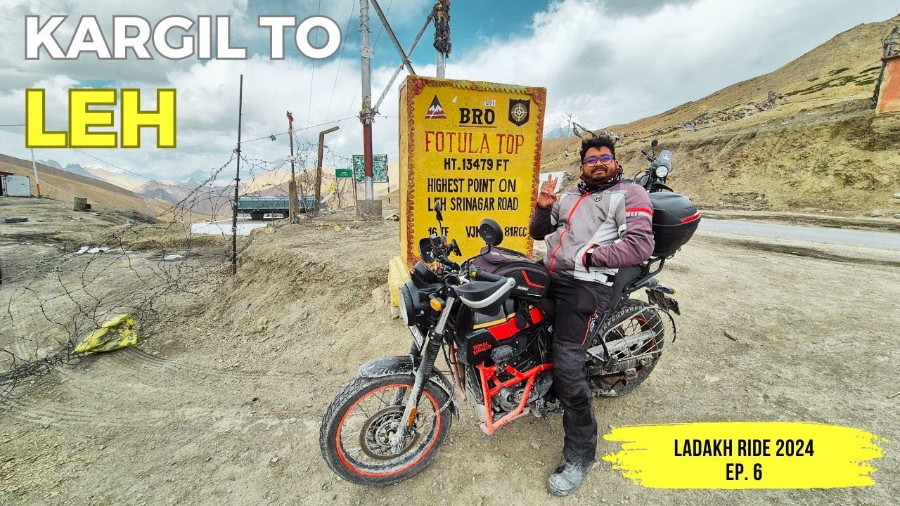 Kargil to Leh via Lamayuru, Sangam, Magnetic Hill | Namikala and Fotula Pass | Ladakh 2024 - Ep.6