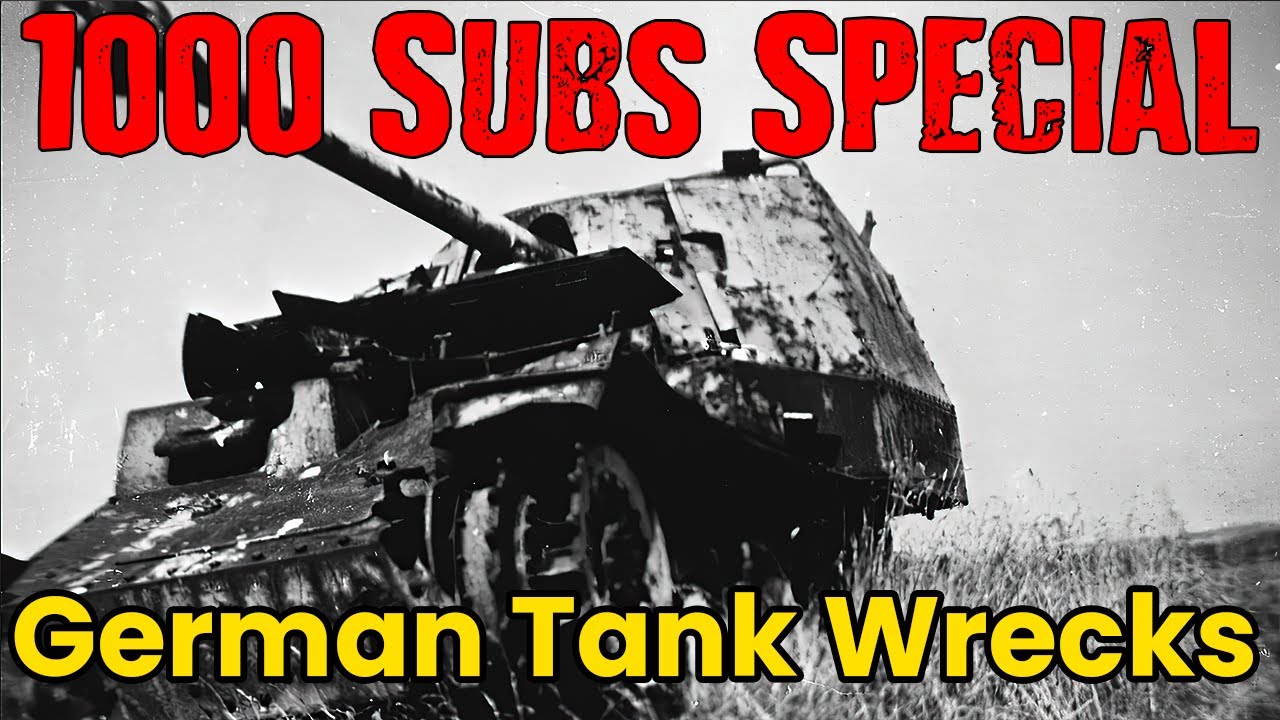 Rare German Tank Wrecks - 1000 Subs Special - Never Before Seen Images