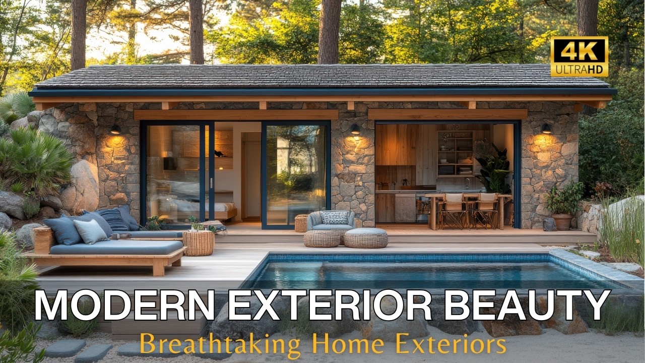 Home Exterior Styles: Matching Modern Fences & Gates, Entryway, Front Yards, with Stunning Facades