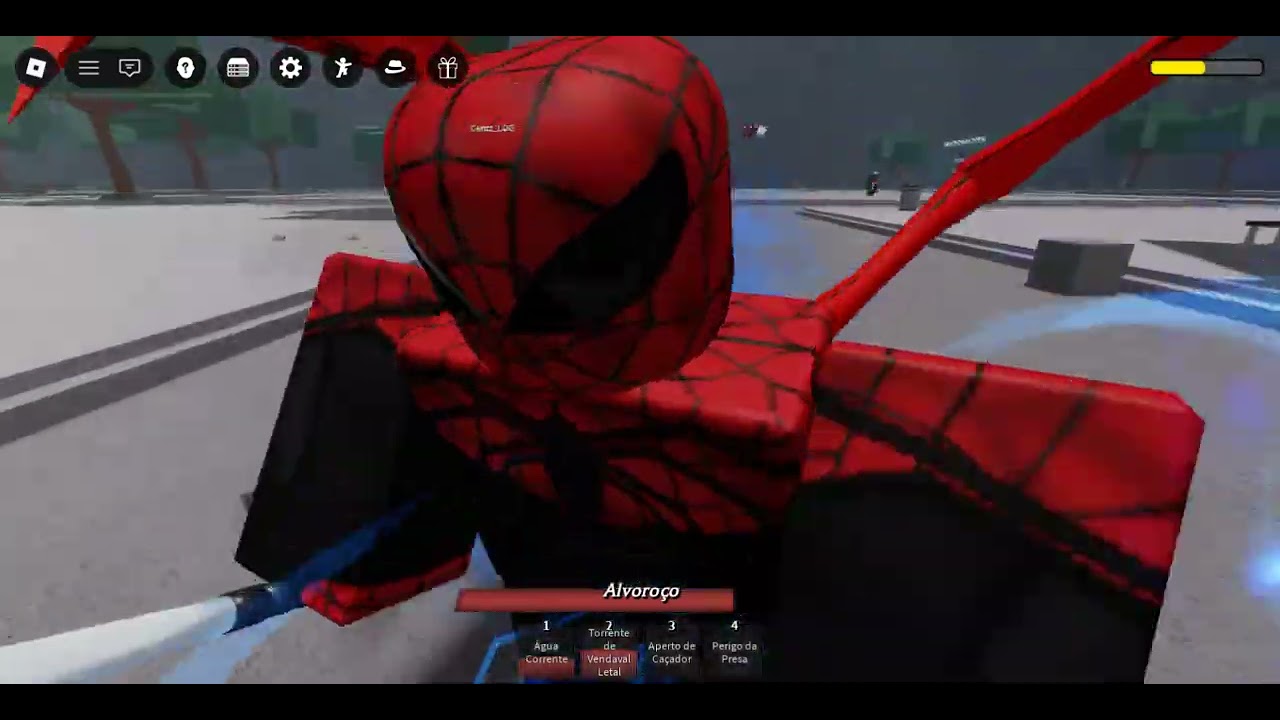 meu primeiro video de luta morri pra caraca #roblox#gameplay