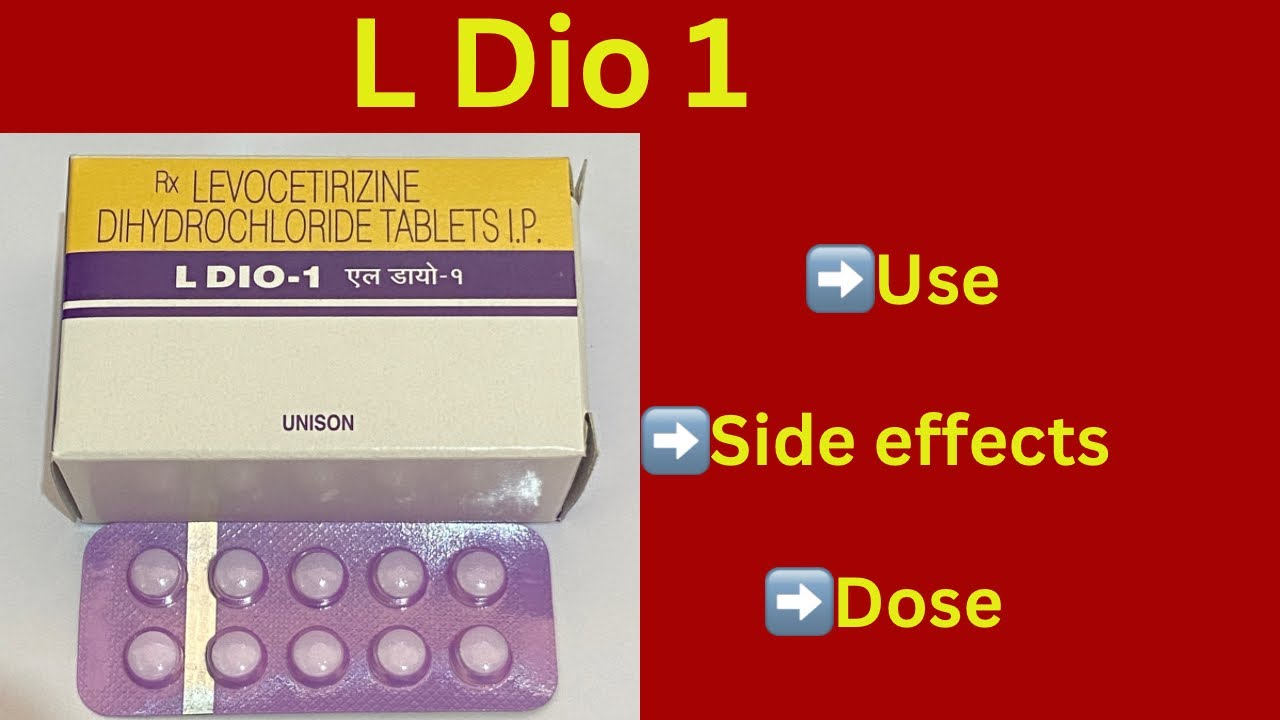 L dio 1 tablet.# l dio 1 #levocetirizine