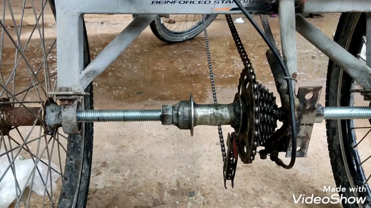 explicação sobre o triciclo praiano caseiro.