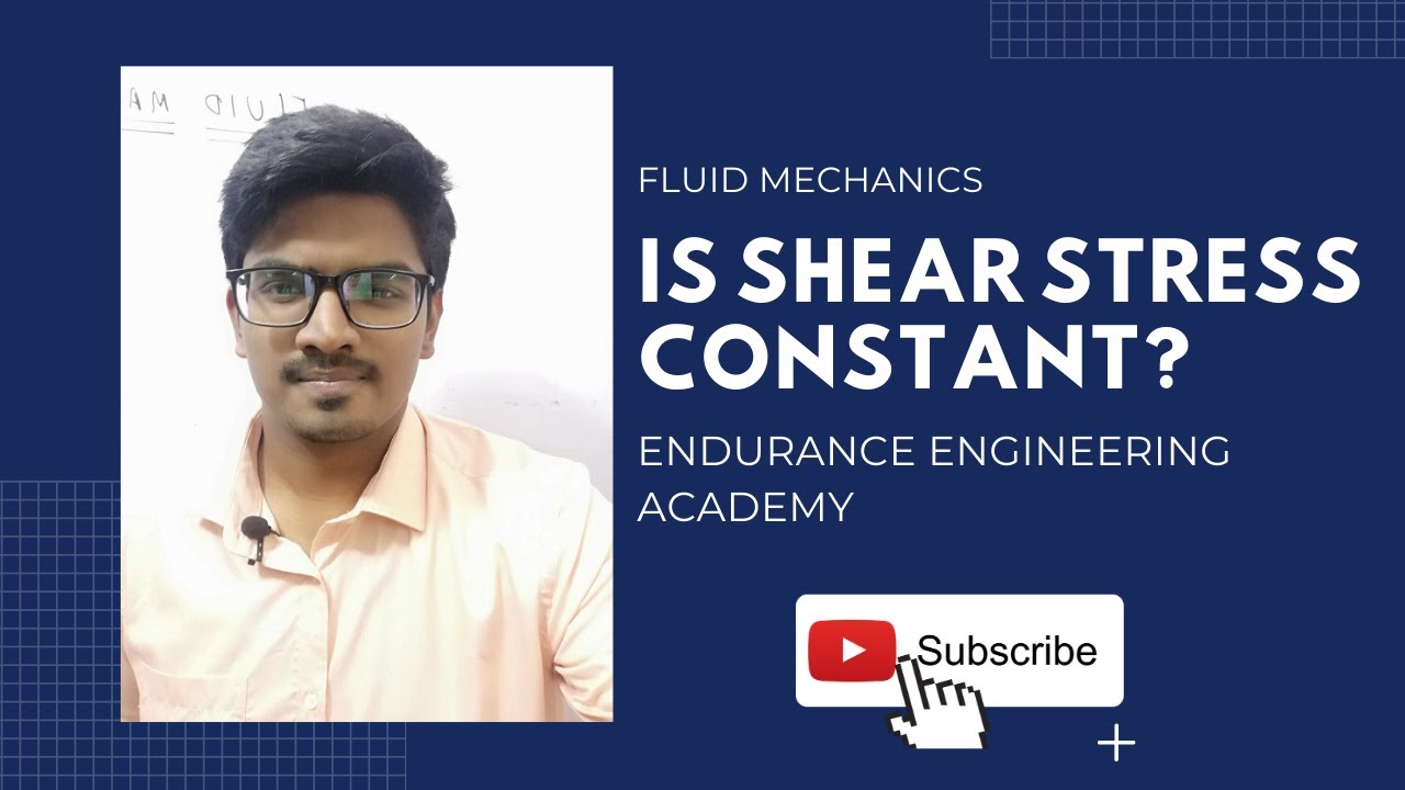 Is shear stress constant?? | Fluid Mechanics | GATE & ESE | EEA