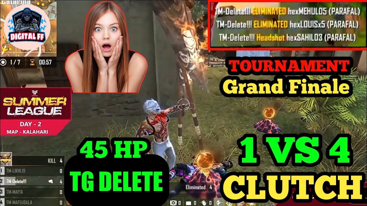 TG DELETE 1 VS 4 😱 CLUTCH  AGAINST HEX ESPORTS || The Mafias VS Hex ESPORTS