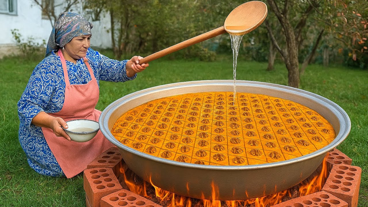Приготовление Традиционной Азербайджанской Пахлавы | Ручная Работа По Старинке