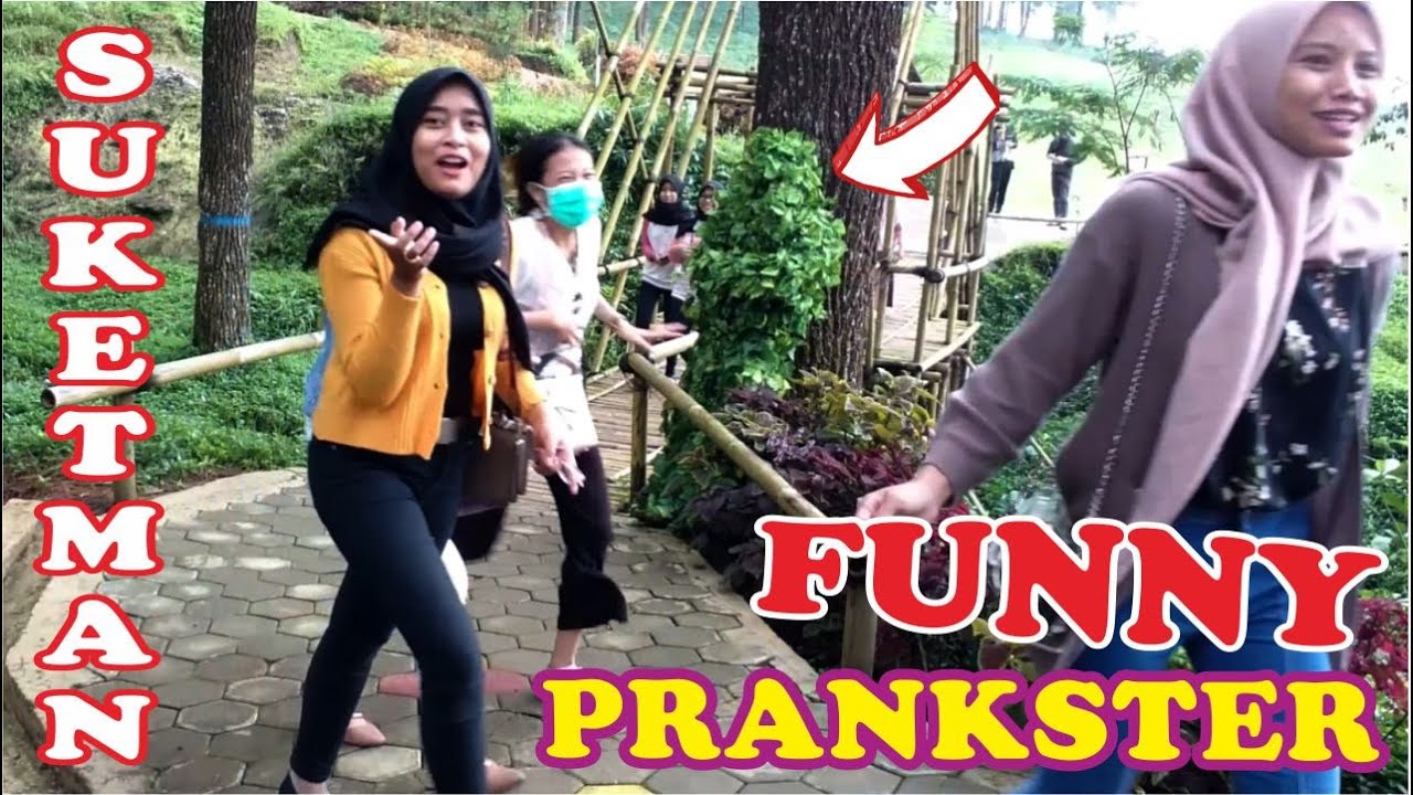 PRANK MANUSIA POHON BIKIN NGAKAK | BUSHMAN PRANK