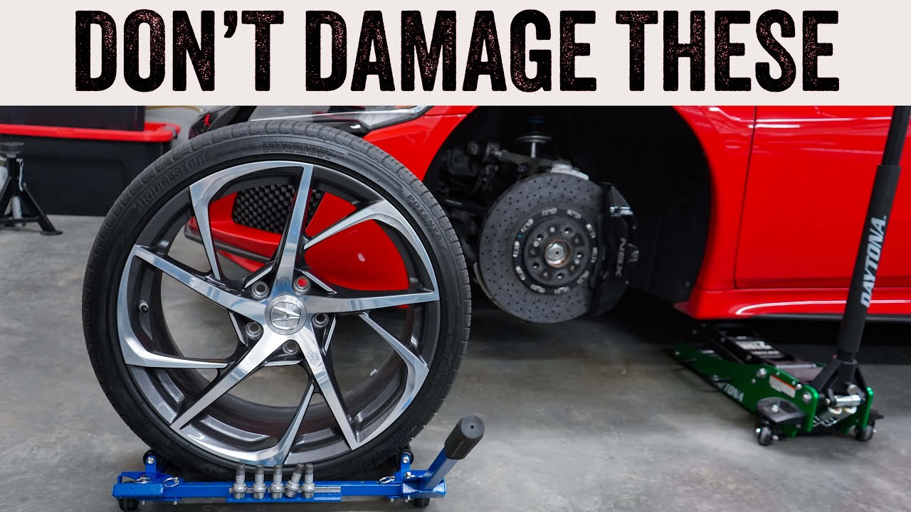 Using a Wheel Dolly on an Acura NSX NC1 | Protecting Carbon Fiber Wheels