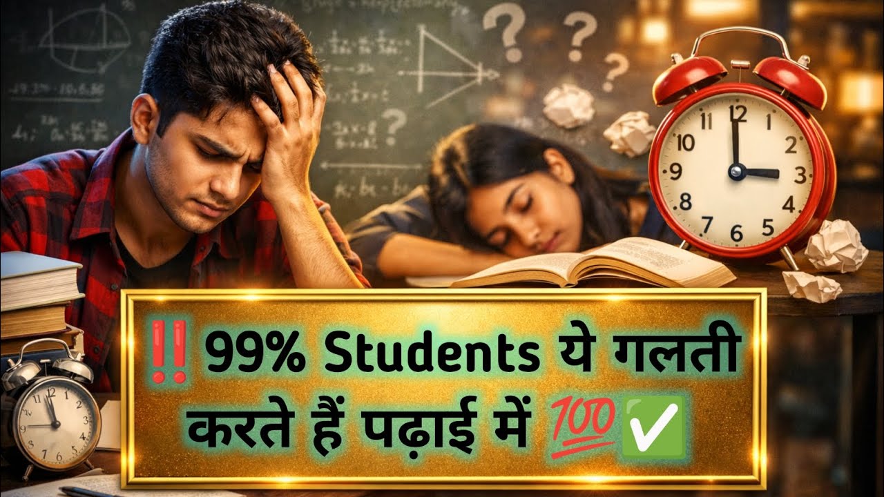💯✅ 99% Students👩‍🎓 ये गलती करते हैं पढ़ाई में | #youtube life kahani, #2026 