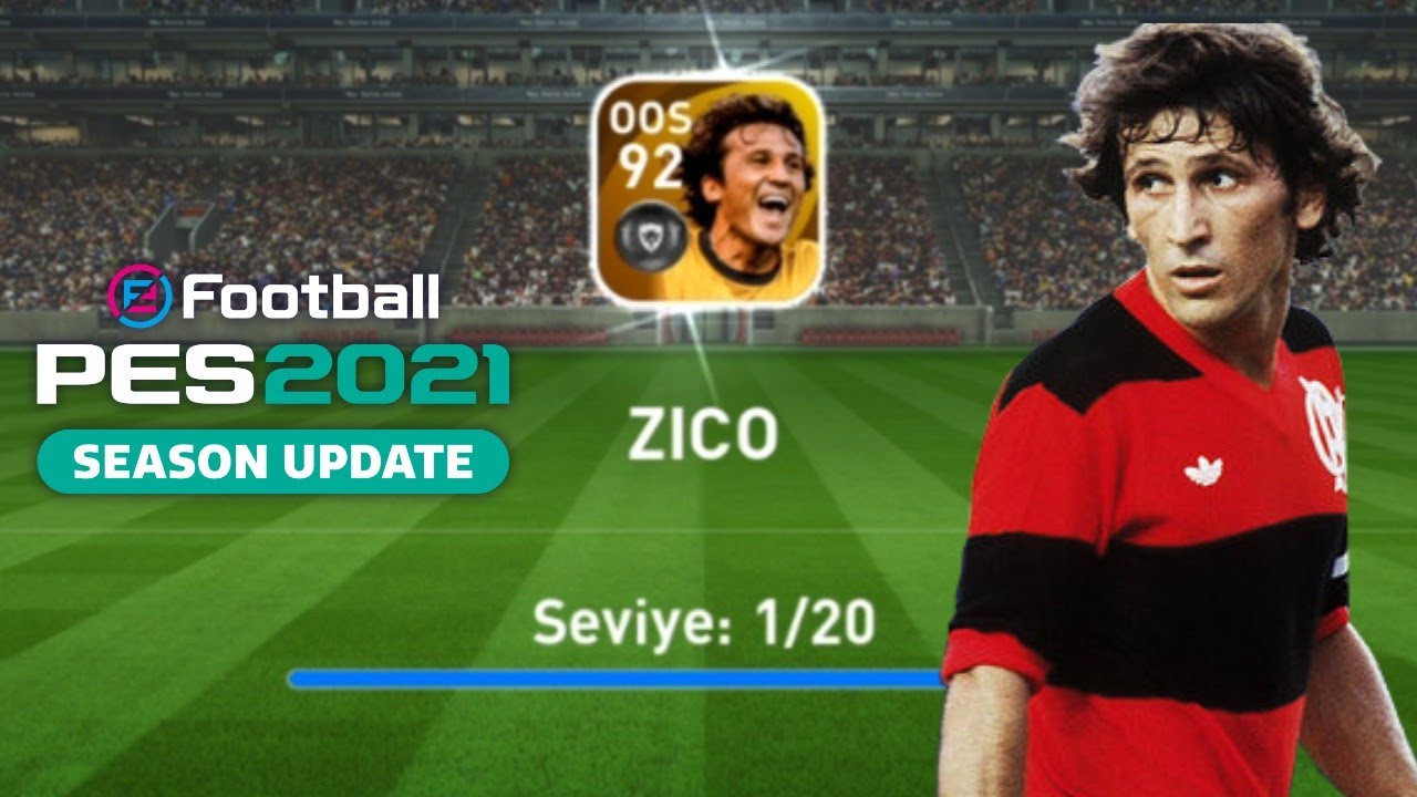 Zico Training & Max Level Rating | Flamengo Legend Pes 2021 PC & Mobile & PS4 Zico Max Level