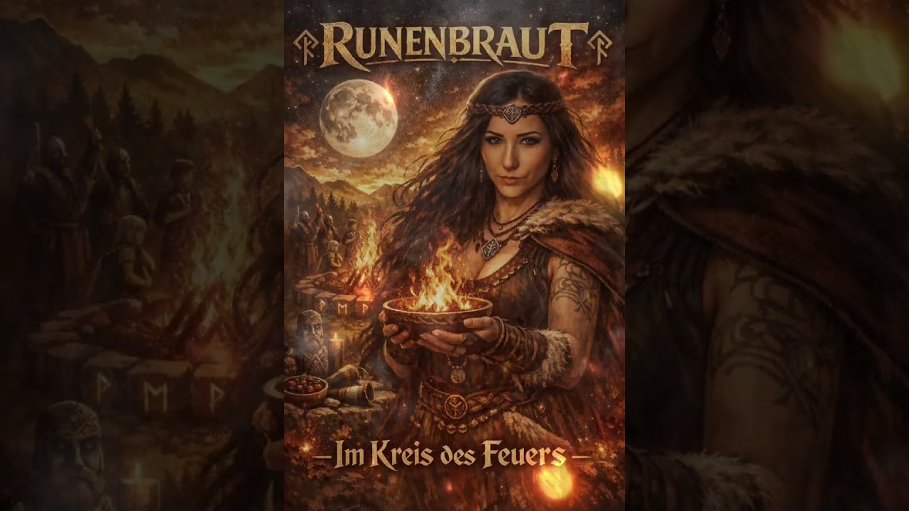 Im Kreis des Feuers #Runenbraut #deutschrock #deutschrockbraut 