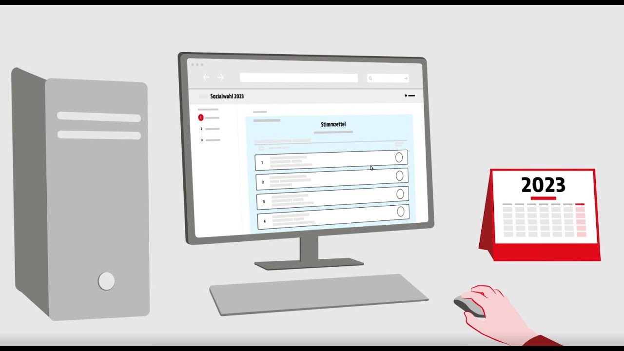 Online Sozialwahl 2023 - einfach erkl&auml;rt