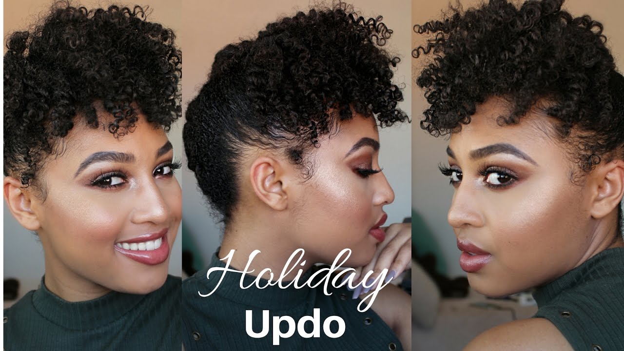 Natural Hair | Holiday Updo ft. Free Your Mane | Awkward Stage | @Kaaiit_theGreat