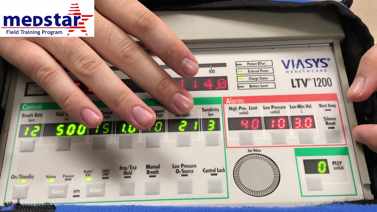 Medstar LTV 1200 Ventilator Operation