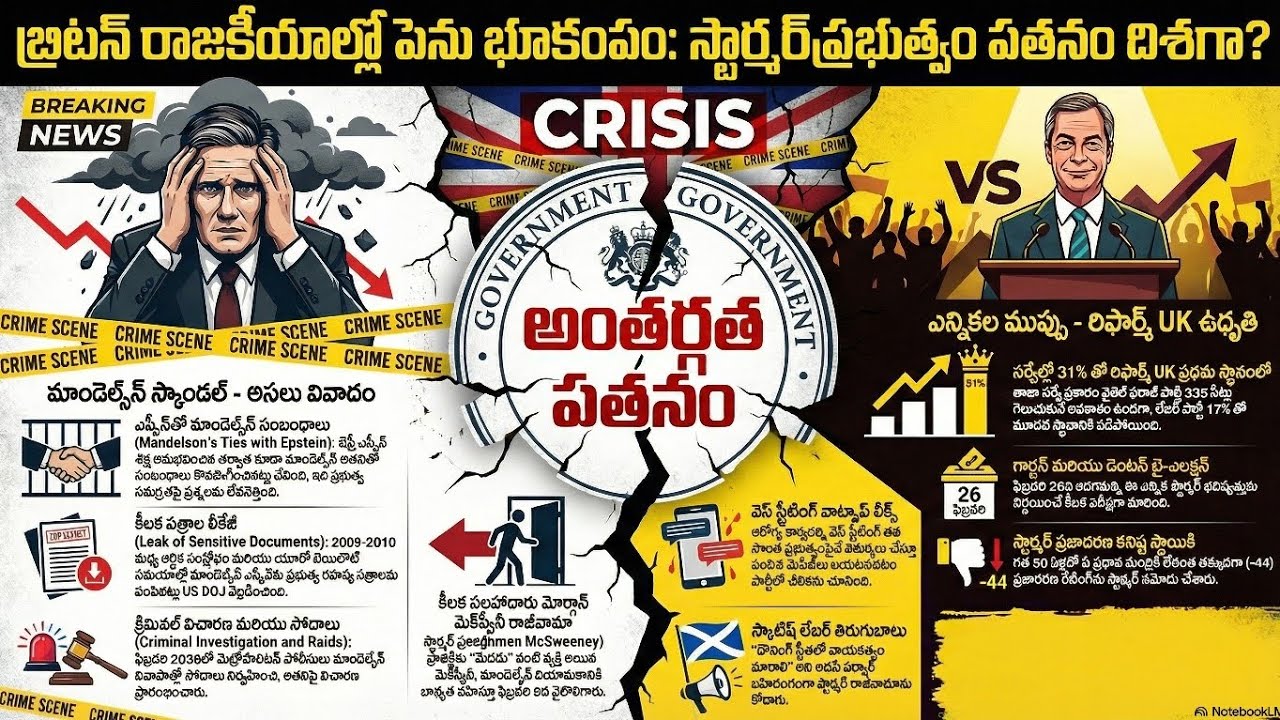 స్టార్మర్ ప్రభుత్వ పతనం: రాజకీయ సంక్షోభ విశ్లేషణ