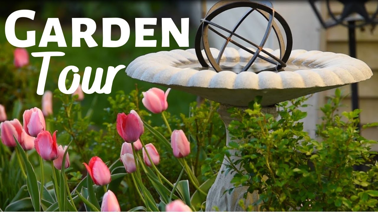 🌷🌿 Serene SPRING GARDEN TOUR around my Flower Beds - Zone 5 Gardening