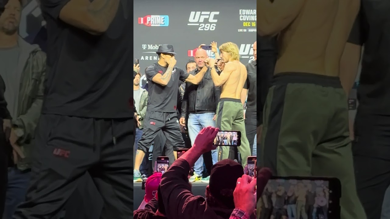 Tony Ferguson and Paddy Pimblett face off ahead of their UFC 296 bout
