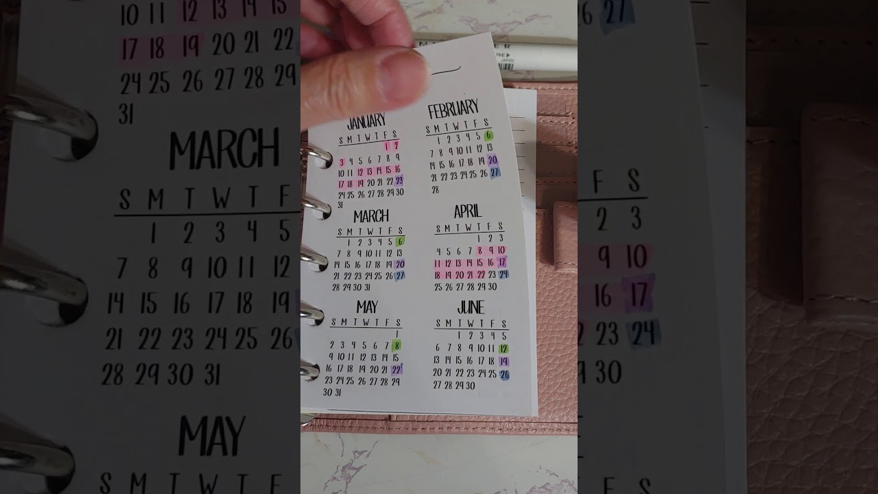 Moterm A7 pocket ring planner plus City Girl planner inserts