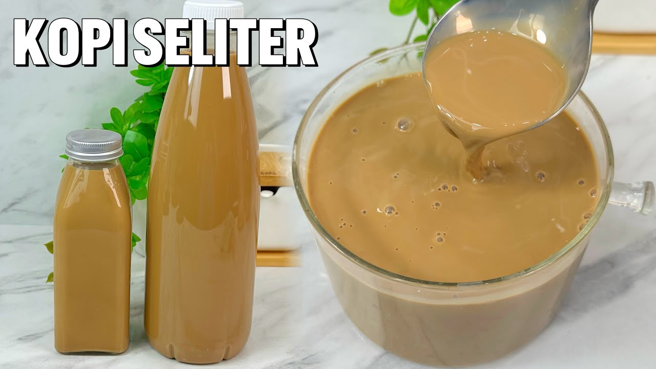 RACIKAN KOPI SELITER ALA BARISTA 👍🤤 SUMPAH ENAK BANGET KOPINYA