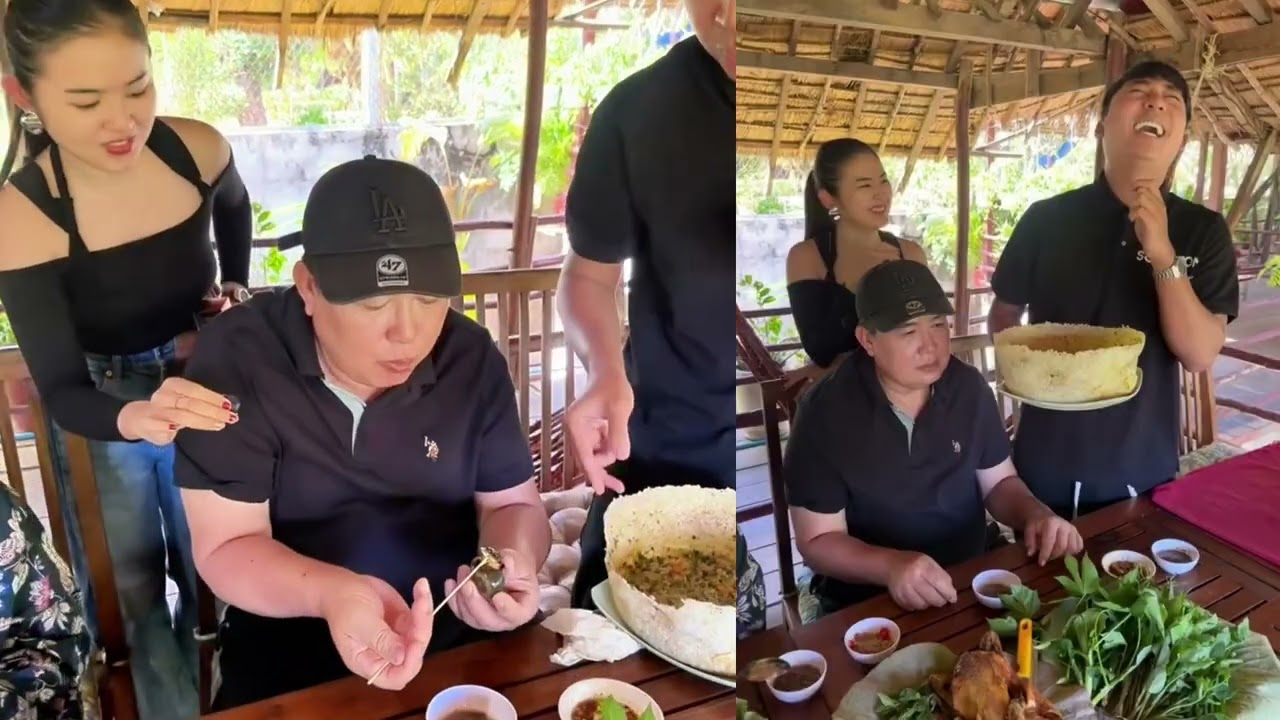 ជូនបុរសមមុខមិនសូវញញឹម មកហូបបាយក្តាំង។