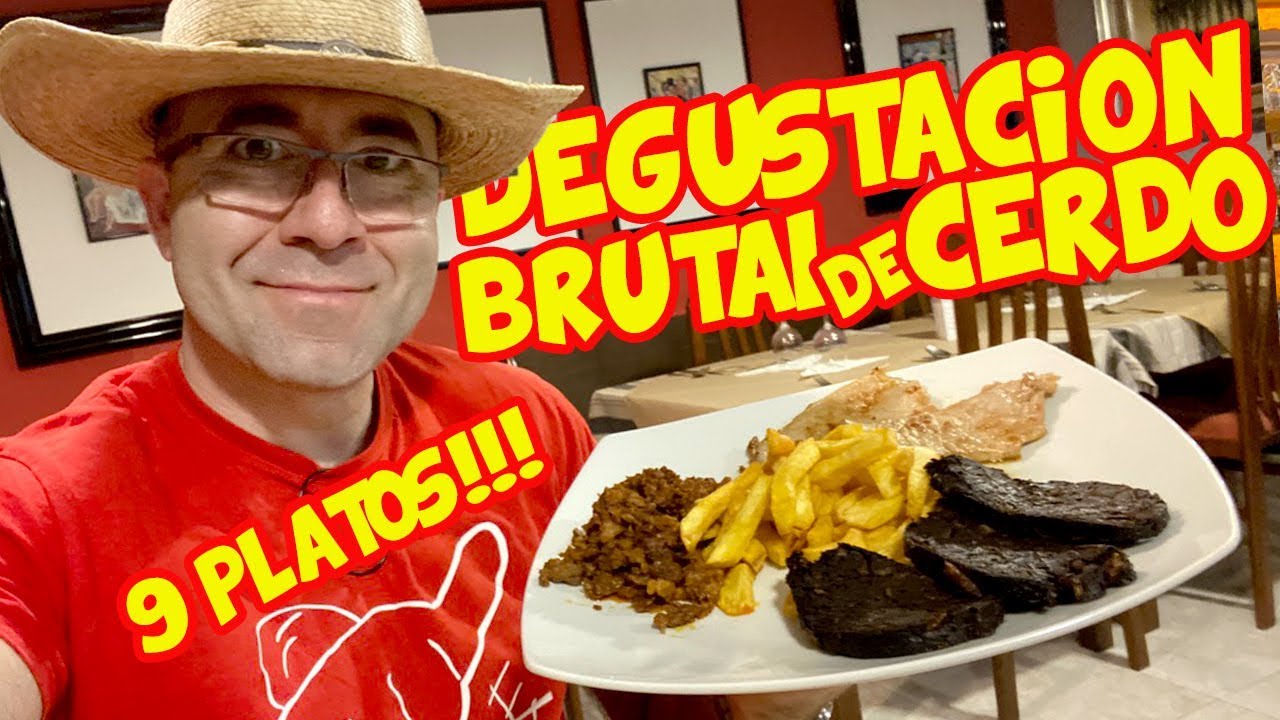 Degustación BRUTAL de CERDO CASERO en ASTURIAS