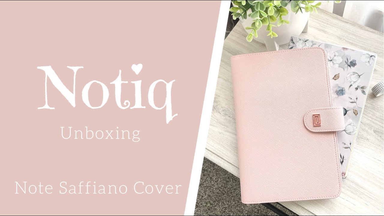 UNBOXING Notiq Rosebud Saffiano Cover | Notiq Note cover for Hobonichi Cousin | Notiq Note