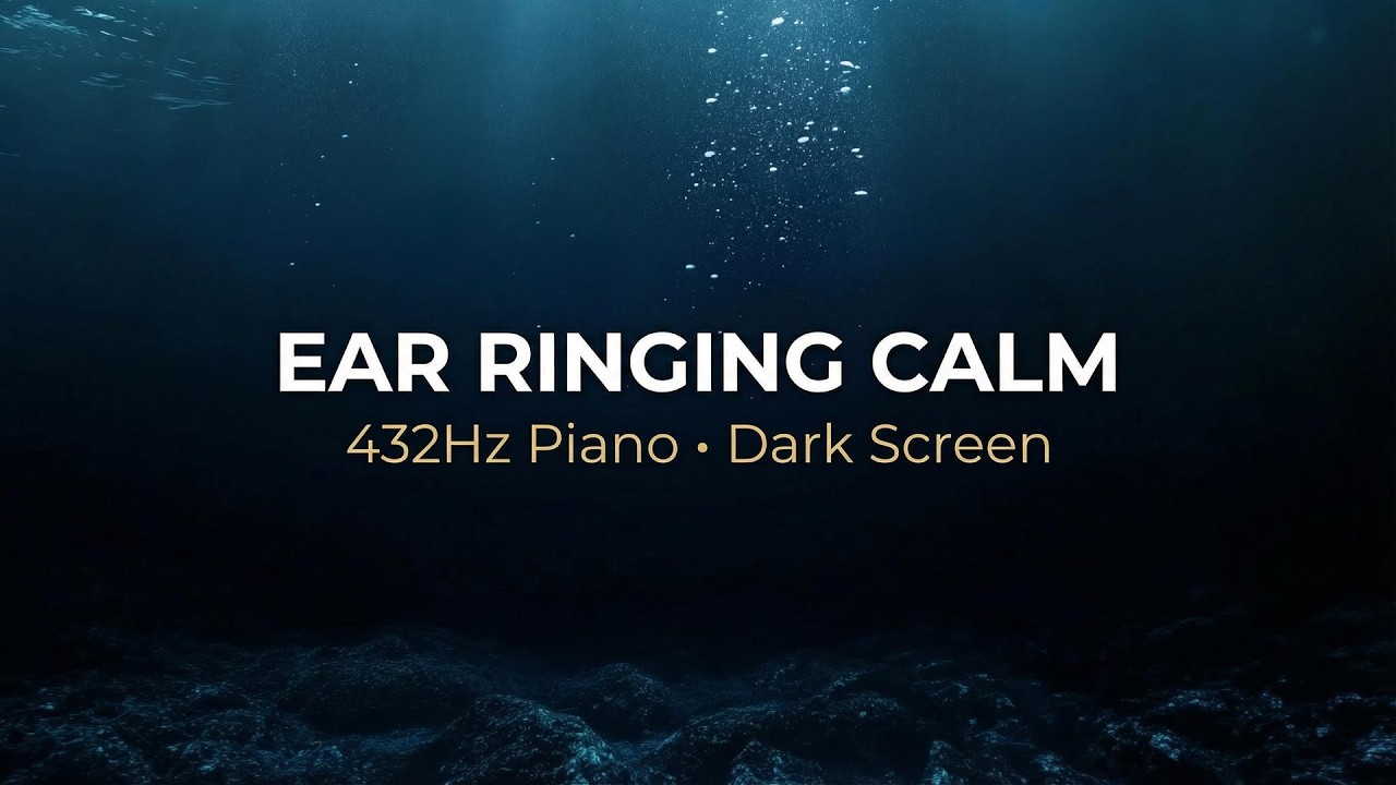 Tinnitus Sound Therapy: Stop Ear Ringing (Gradual Dark Screen) | 8 Hours