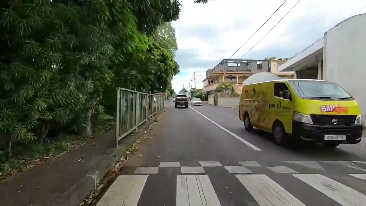 Driving from congomah to Super U flacq Mauritius