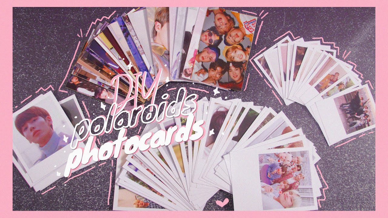 | como eu faço meus photocards e polaroids | DIY📸💟