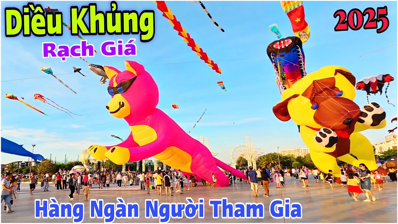 Chấn Động Rạch Giá - Lể Hội Diều Lớn Chưa Từng Có, Thu Hút Hàng Ngàn Người Tham gia | Lâm Ái 68