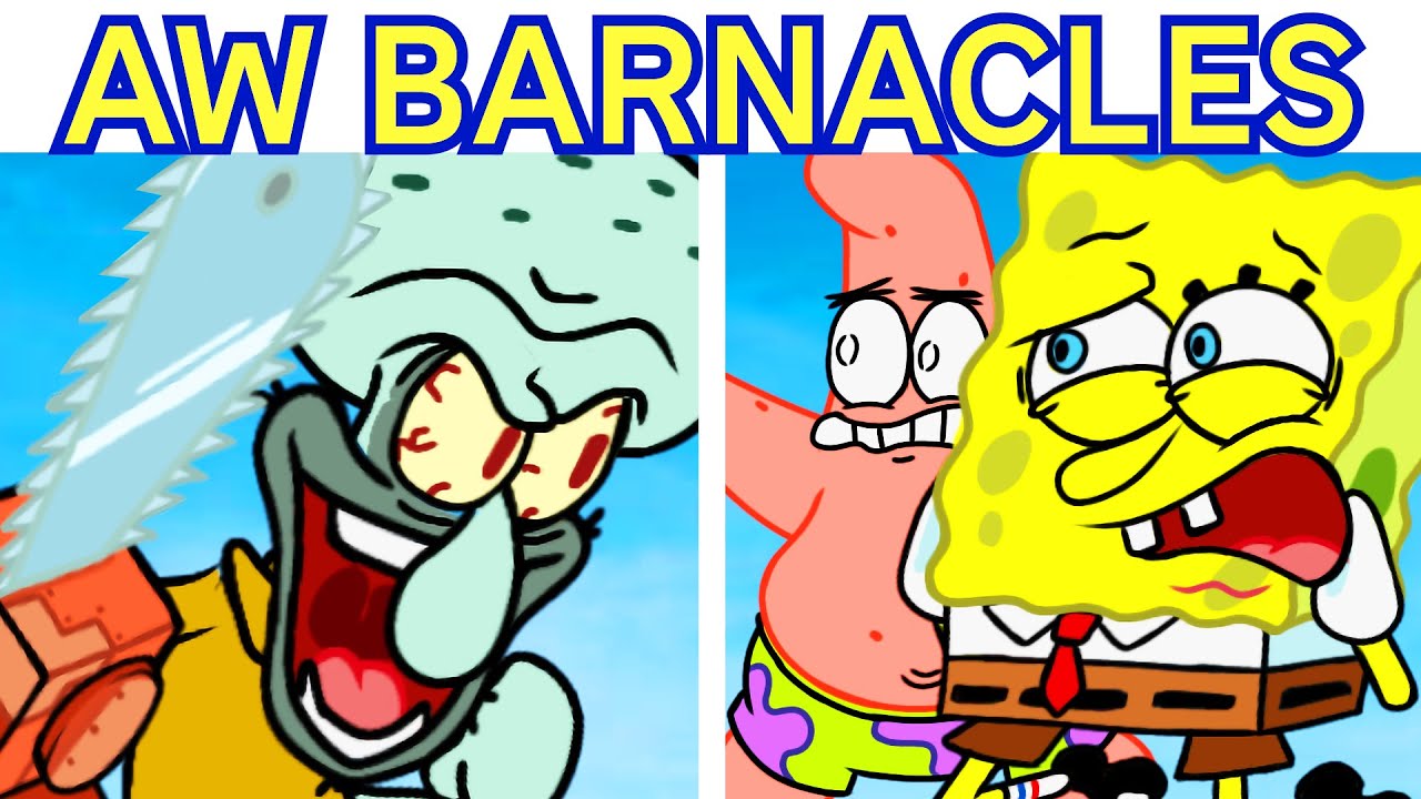 FNF AW BARNACLES V3 - SHUCKS BUT SPONGEBOB vs SQUIDWARD (Infinite Irida Cover)