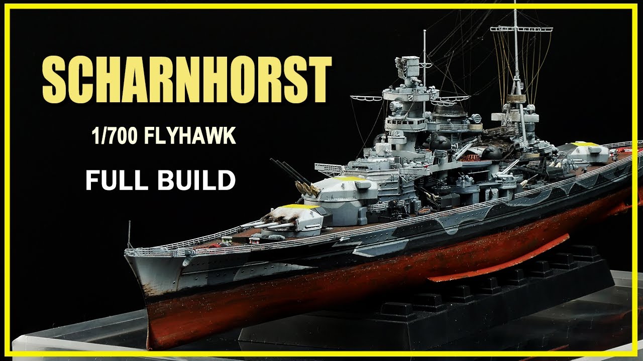 [FULL BUILD] Scharnhorst 1943 (1/700 Flyhawk)