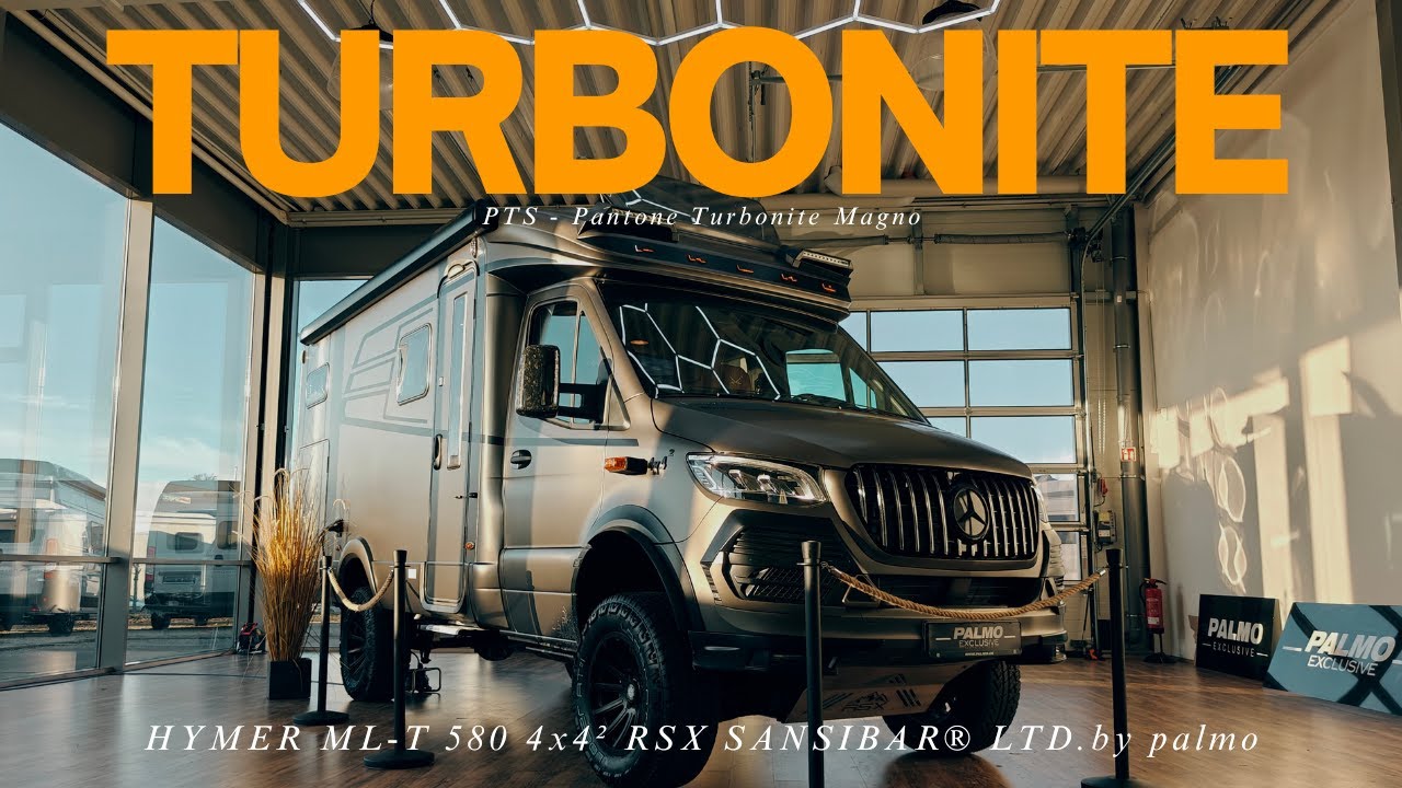 HYMER ML-T 580 4x4&sup2; RSX SANSIBAR&reg; LTD. - PTS Pantone Turbonite Magno + massive 305 A/T Loder-Tires