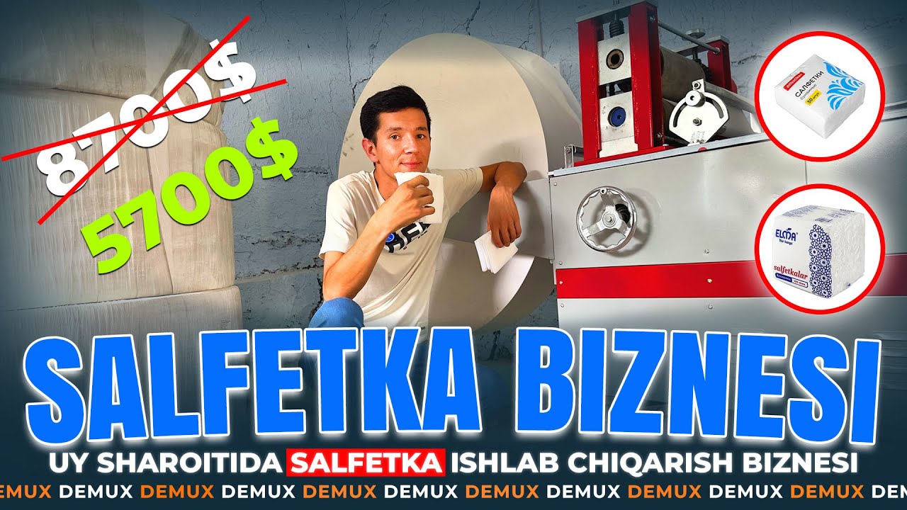 ENDI NARX YANADA ARZONLADI | SALFETKA BIZNESI | UY SHAROITIDA