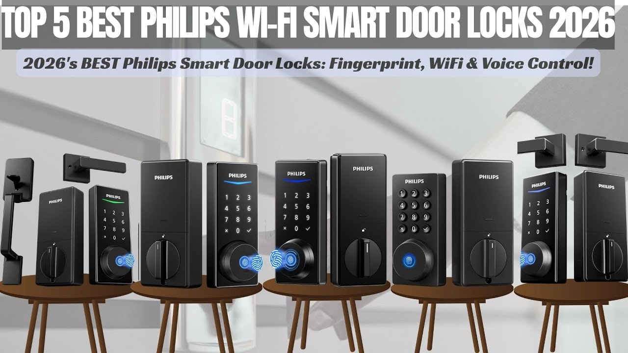 Top 5 Best Philips Wi-Fi Smart Door Locks 2026! (Keyless Entry Review)