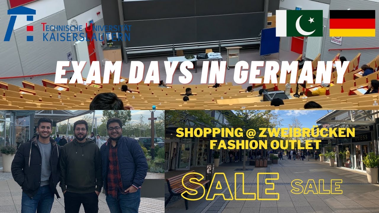 Exam Days in Germany || TU Kaiserslautern || Shopping at Zweibrücken FASHION Outlet