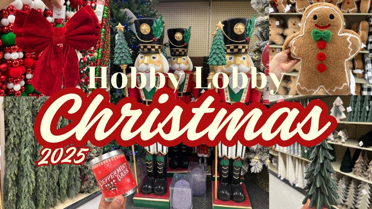 NEW🎄CHRISTMAS 2025 DECOR AT HOBBY LOBBY! NEW CHRISTMAS DECOR 2025 #christmasdecor #hobbylobby