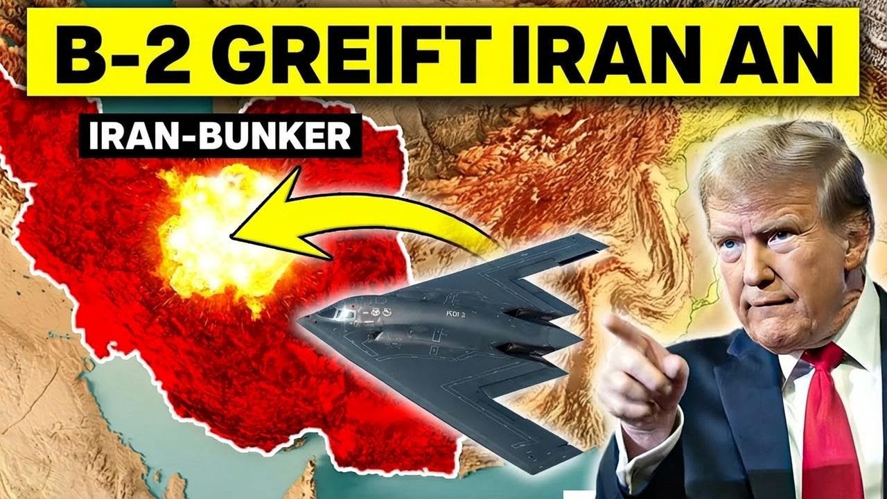 US-B-2-Bomber wirft 900-kg-Bunkerbrecher auf Iran ab