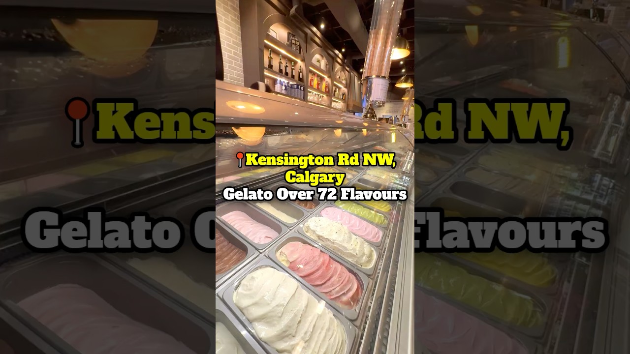 Over 70 flavors Gelato @Amato Gelato Cafe ( Calgary)