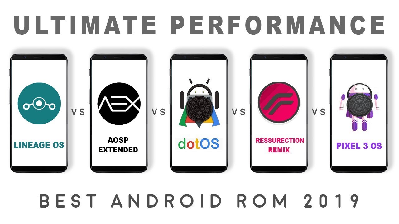 Lineage os vs Resurrection Remix vs Dot os vs Aosp Extended Aex vs Pixel 3 os - Performance Test