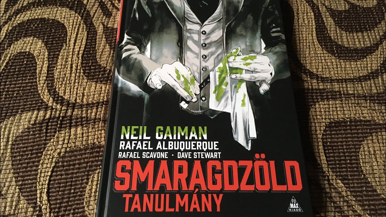 Neil Gaiman: SMARAGDZÖLD TANULMÁNY Képregény Bemutató  ( + Lovecrafti Batman? )