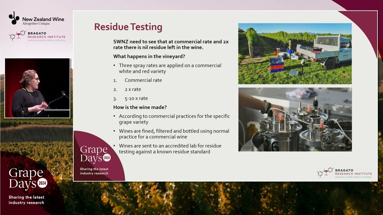 Grape Days 2024 | BRI Research Winery’s impact on your vineyard | Ngarita Warden