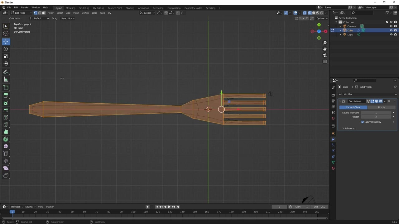 Blender 3.1 Making a Fork