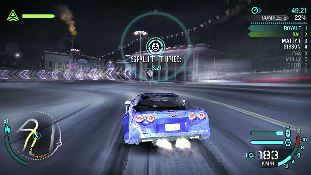 PERFECT TUNING FOR CORVETTE ZR1 NFS CARBON BATTLE ROYALE (INSANE HANDELING) - UGNL