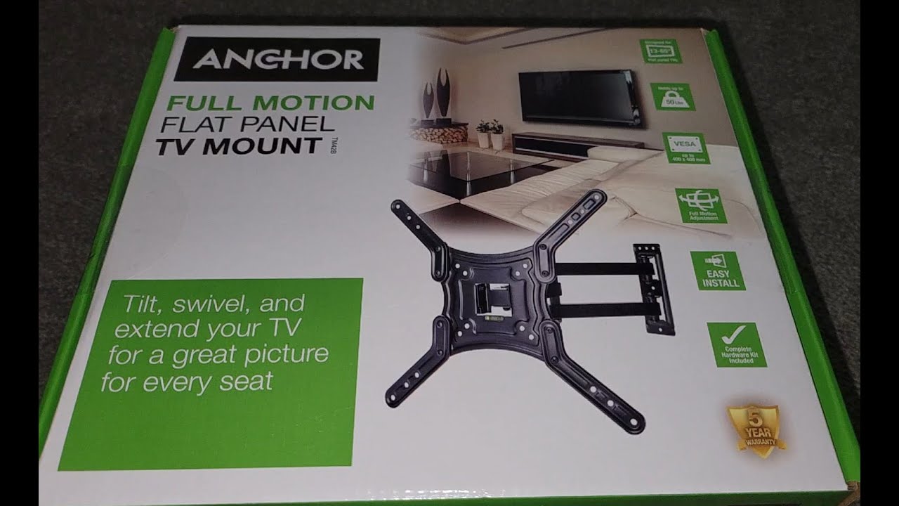 Anchor Full Motion TV Mount Review, Unboxing and Installation