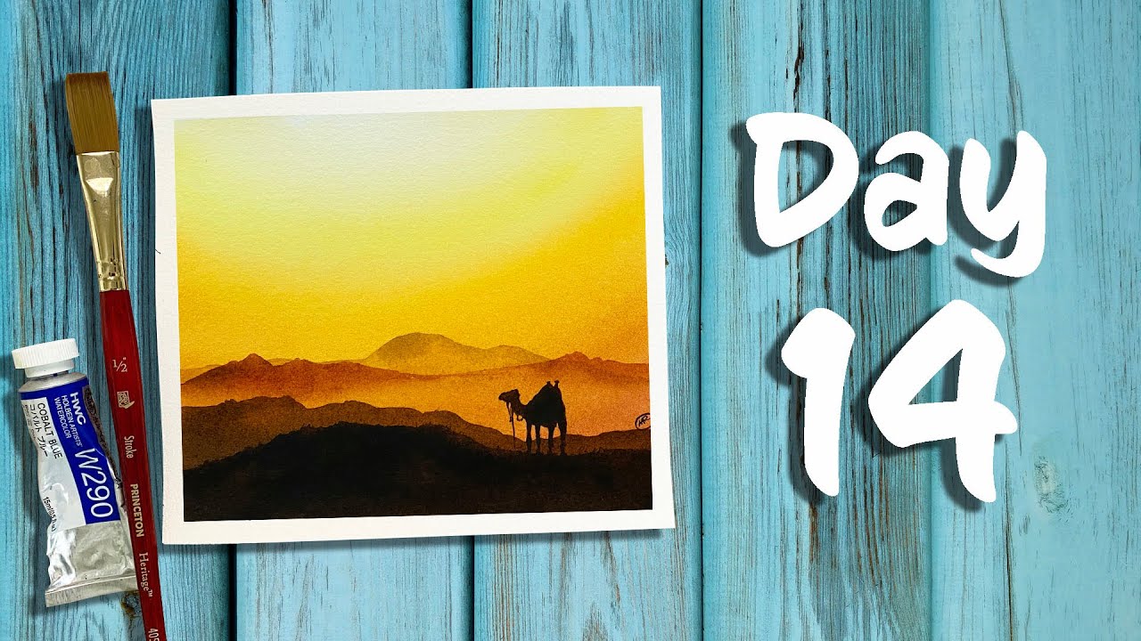 Day 14 of 21 Days of Summer | How to paint a dessert with a camel