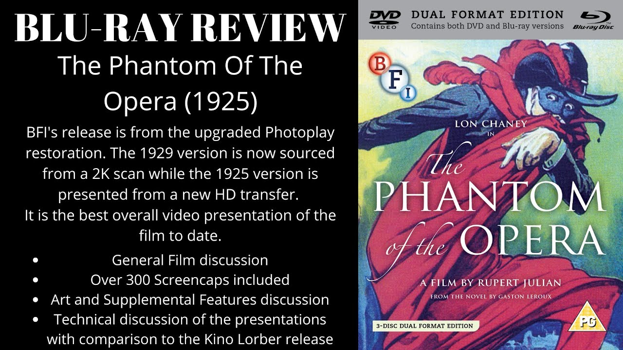 The Phantom of the Opera (1925) BFI Photoplay Blu-ray review