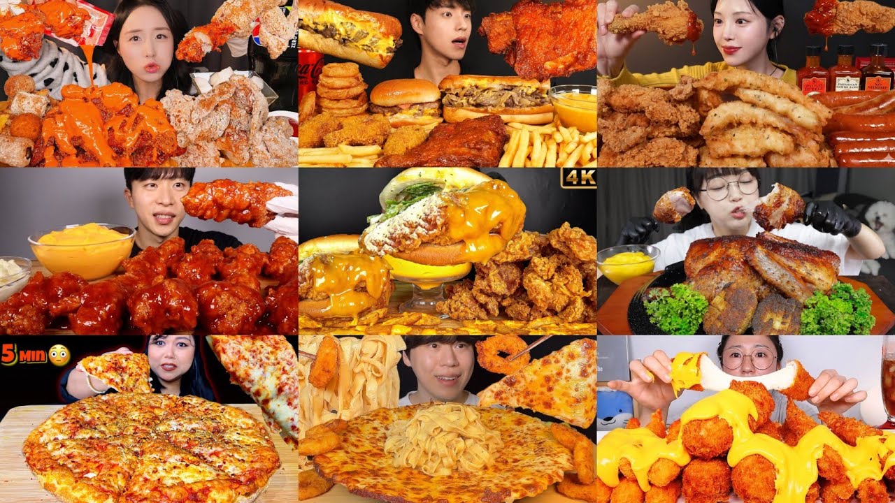 2× SPEED | ULTIMATE CHEESY FOOD, FRIED CHICKEN & PIZZA MUKBANG COMPILATION | ASMR MOST SATISFYING 