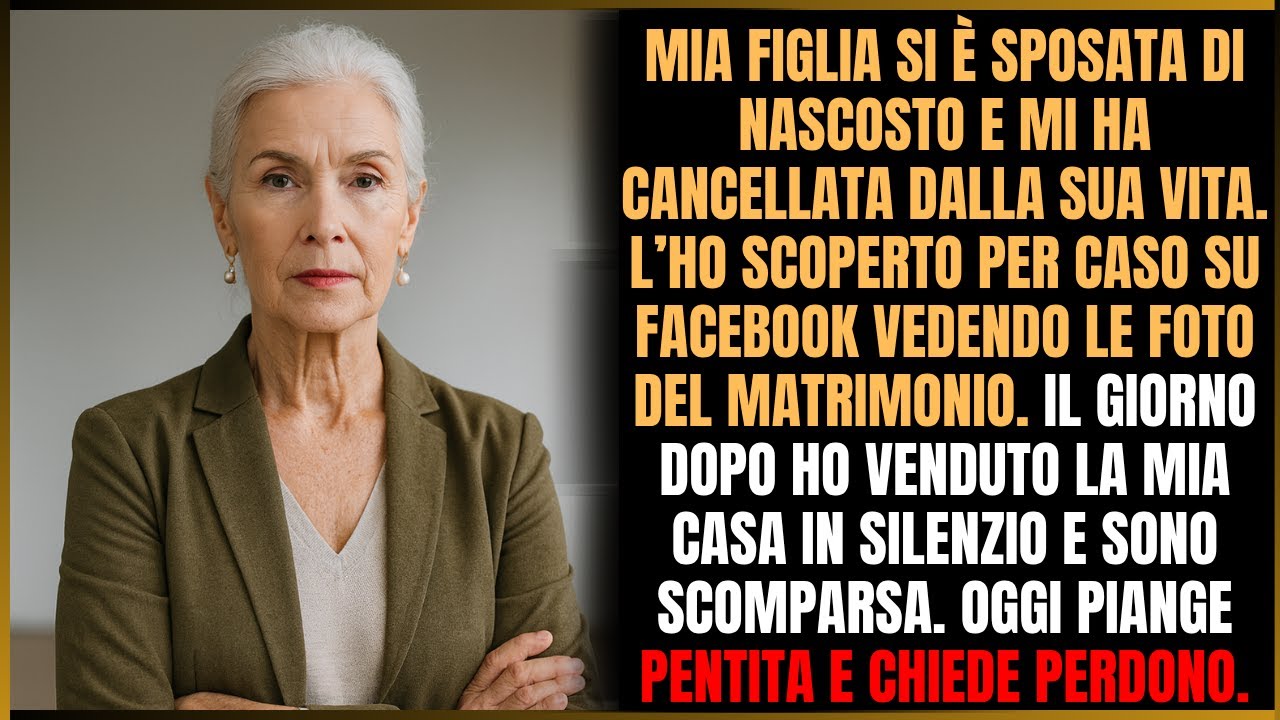 Mia FIGLIA si è sposata di nascosto, l’ho scoperto online. Ho venduto la sua CASA e sono sparita!